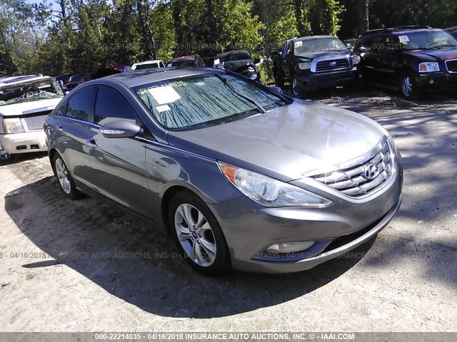 5NPEC4AC2BH025517 - 2011 HYUNDAI SONATA SE/LIMITED GRAY photo 1