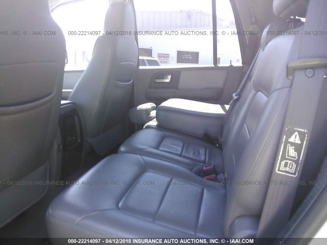 1FMRU15W14LA85378 - 2004 FORD EXPEDITION XLT GRAY photo 8