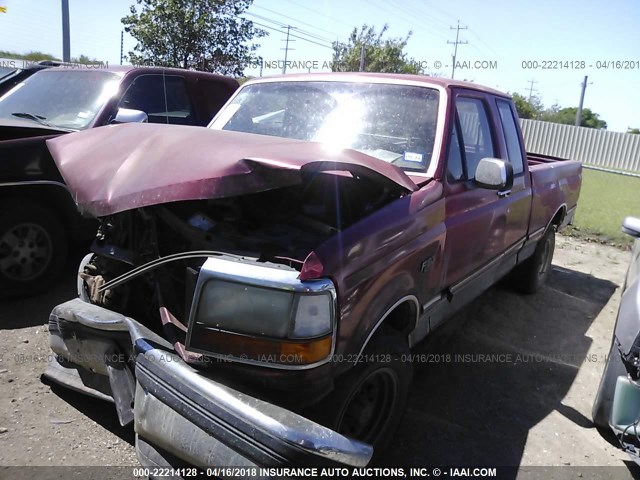 1FTEX15N9PKB34211 - 1993 FORD F150 红色 照片 2