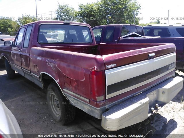 1FTEX15N9PKB34211 - 1993 FORD F150 红色 照片 3