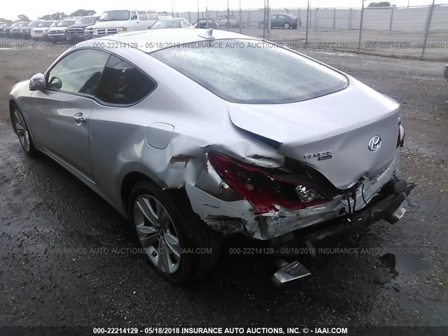 KMHHU6KH9BU045992 - 2011 HYUNDAI GENESIS COUPE 3.8L GRAY photo 6