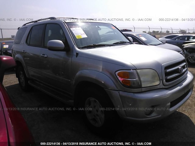 5TDBT48A61S037461 - 2001 TOYOTA SEQUOIA LIMITED SILVER photo 1