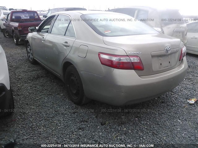 4T1BE46K29U270147 - 2009 TOYOTA CAMRY SE/LE/XLE GOLD photo 3