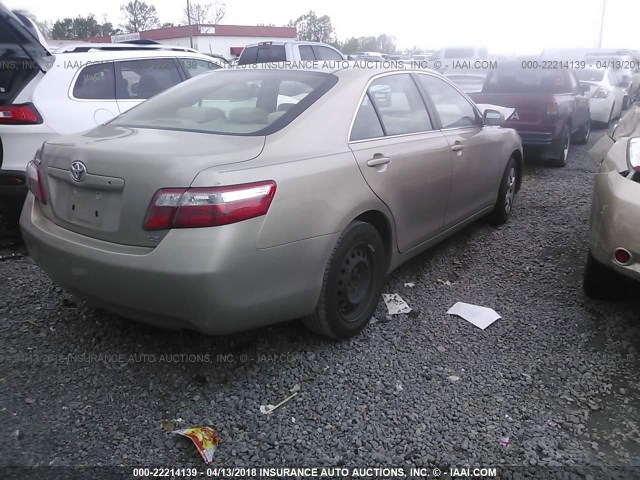 4T1BE46K29U270147 - 2009 TOYOTA CAMRY SE/LE/XLE GOLD photo 4