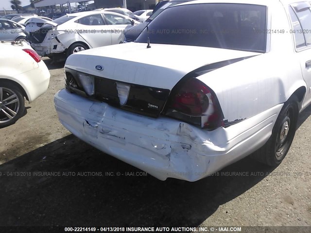 2FABP7BV7AX142828 - 2010 FORD CROWN VICTORIA POLICE INTERCEPTOR WHITE photo 6