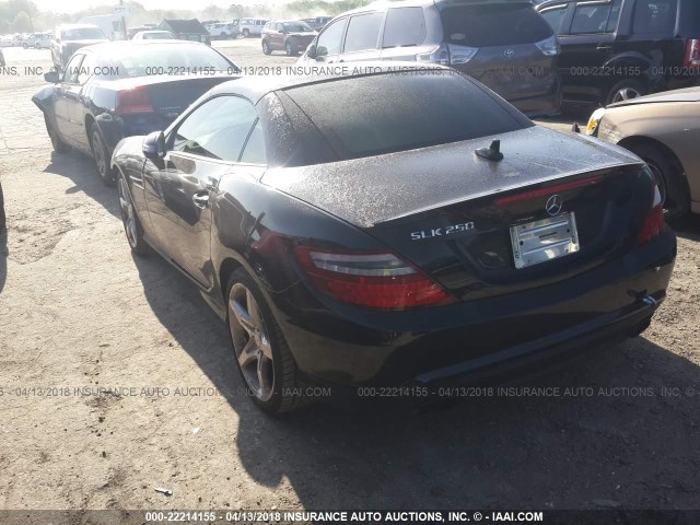 WDDPK4HA9FF099071 - 2015 MERCEDES-BENZ SLK 250 BLACK photo 3