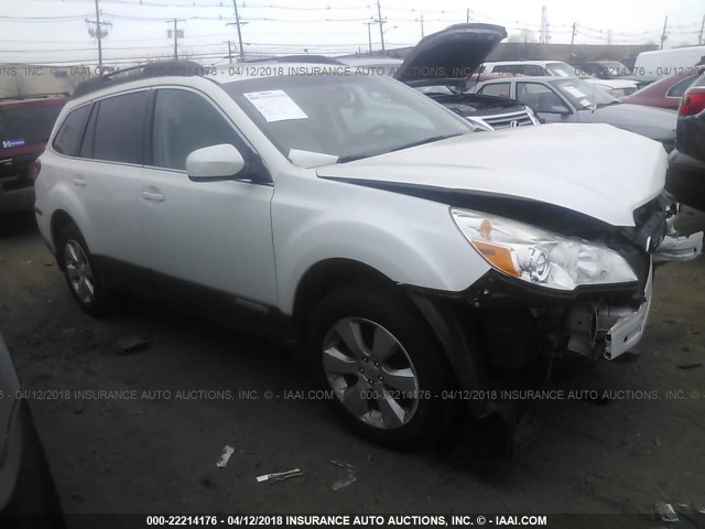 4S4BRBLC7B3399695 - 2011 SUBARU OUTBACK 2.5I LIMITED WHITE photo 1