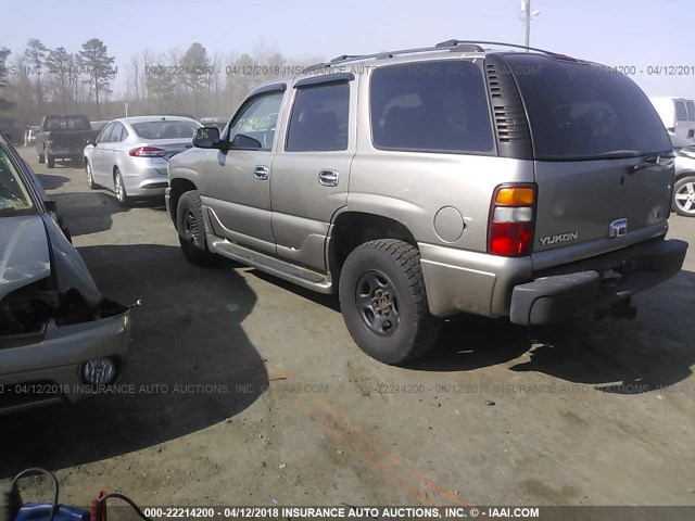 1GKEK63U82J252016 - 2002 GMC DENALI GRAY photo 3