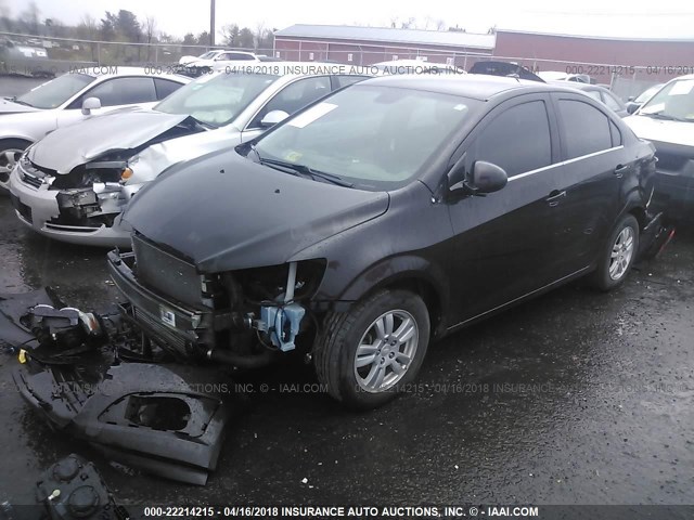 1G1JC5SB3D4243994 - 2013 CHEVROLET SONIC LT GRAY photo 2