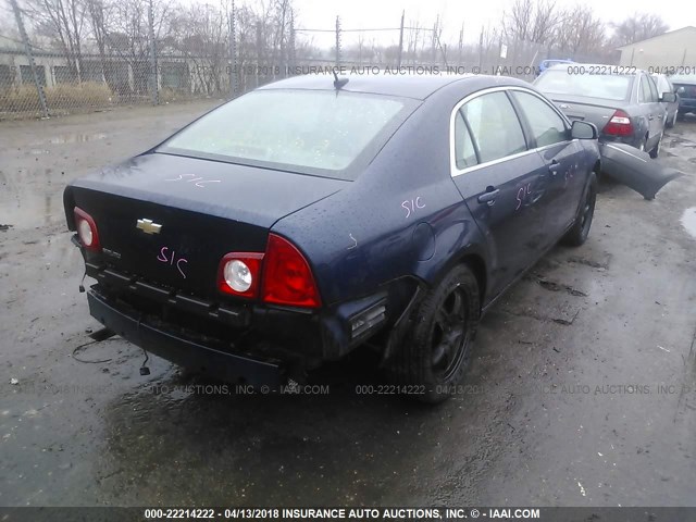 1G1ZB5EB7AF111564 - 2010 CHEVROLET MALIBU LS ლურჯი ფოტო 4