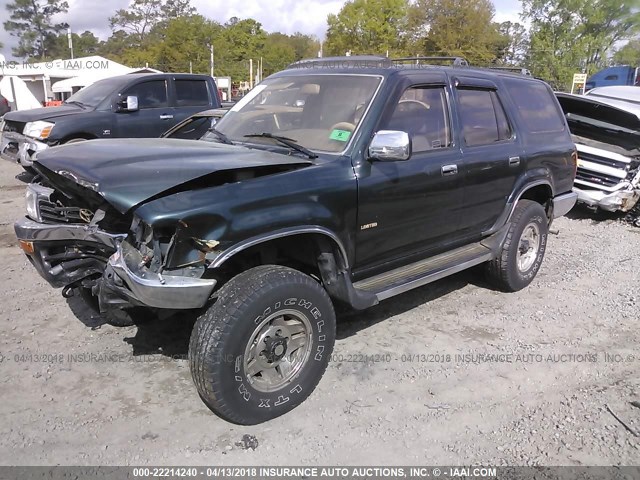 JT3VN39W8S0206481 - 1995 TOYOTA 4RUNNER VN39 SR5 GREEN photo 2