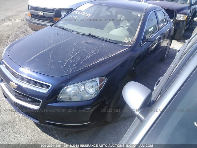 1G1ZG57B79F241208 - 2009 CHEVROLET MALIBU LS BLUE photo 2
