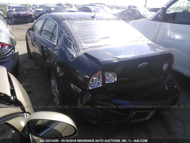 1G1ZG57B79F241208 - 2009 CHEVROLET MALIBU LS BLUE photo 3