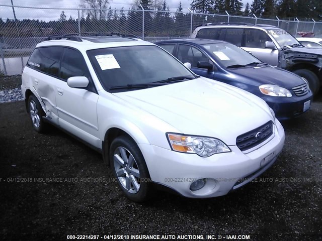 4S4BP62CX67328553 - 2006 SUBARU LEGACY OUTBACK 2.5I LIMITED WHITE photo 1