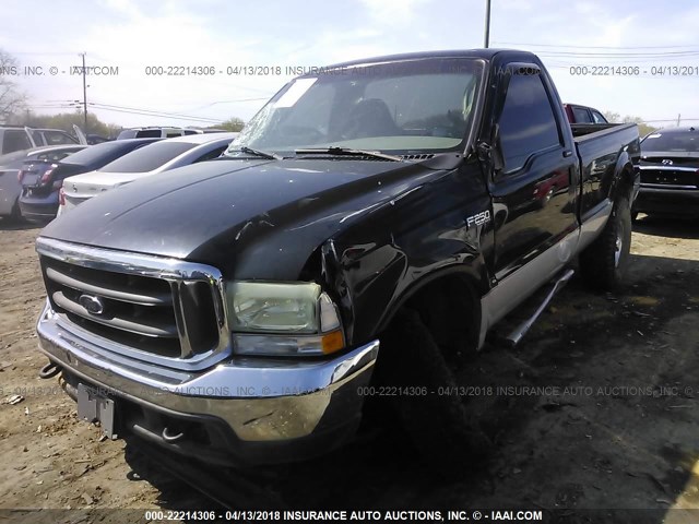 1FTNF21L94EB07405 - 2004 FORD F250 SUPER DUTY BLACK photo 2