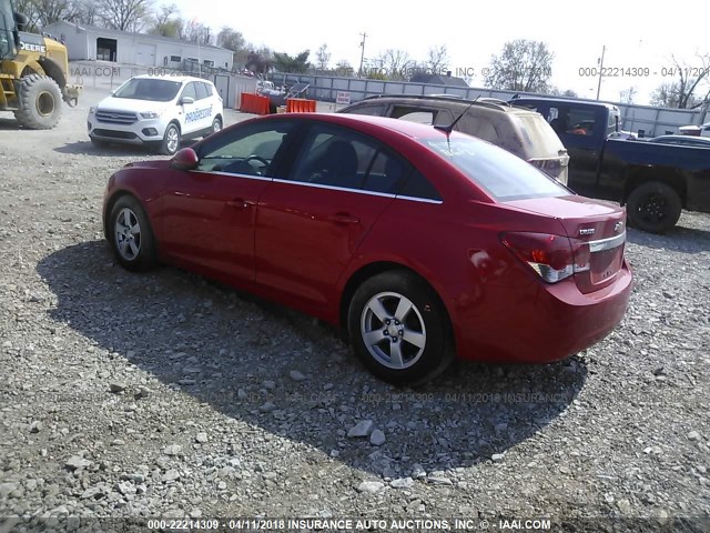 1G1PC5SB1E7387294 - 2014 CHEVROLET CRUZE LT RED photo 3