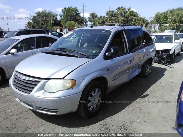 2A4GP54L67R274695 - 2007 CHRYSLER TOWN & COUNTRY TOURING SILVER photo 2