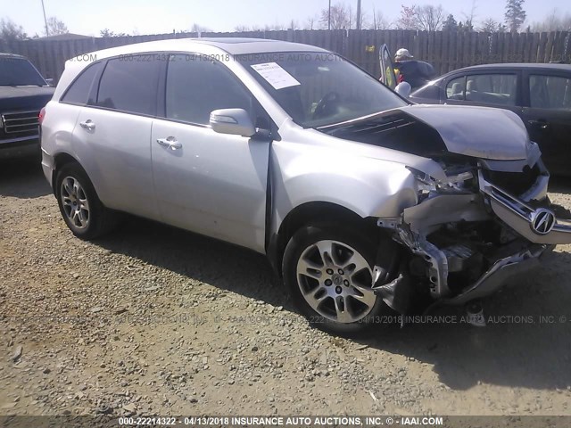 2HNYD28689H523698 - 2009 ACURA MDX TECHNOLOGY SILVER photo 1