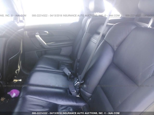 2HNYD28689H523698 - 2009 ACURA MDX TECHNOLOGY SILVER photo 8