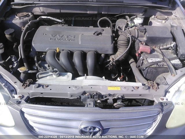 2T1BR32E64C301991 - 2004 TOYOTA COROLLA CE/LE/S GRAY photo 10