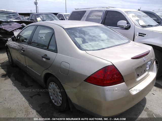 1HGCM56146A019637 - 2006 HONDA ACCORD VALUE GOLD photo 3