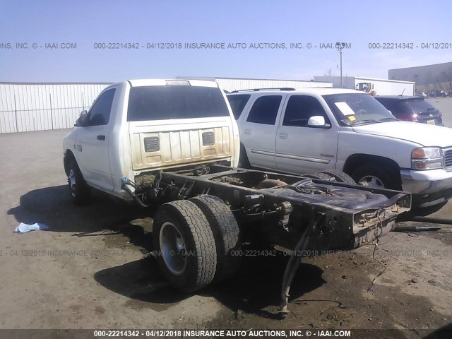 3C7WDTAL1CG300397 - 2012 DODGE RAM 3500 ST/SLT WHITE photo 3