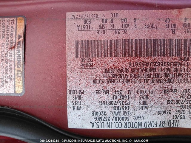 1FMZU63E82UA55616 - 2002 FORD EXPLORER XLT RED photo 9