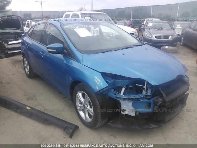 1FADP3F2XDL156466 - 2013 FORD FOCUS SE BLUE photo 1