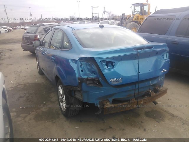 1FADP3F2XDL156466 - 2013 FORD FOCUS SE BLUE photo 3