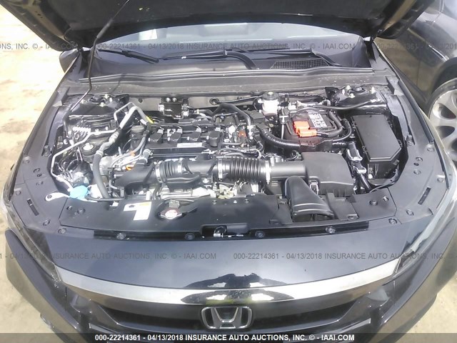 1HGCV1F39JA005863 - 2018 HONDA ACCORD SPORT Қара фото 10