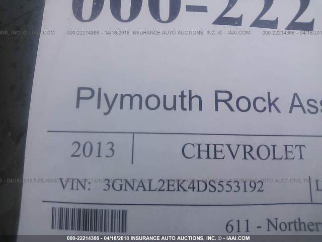 3GNAL2EK4DS553192 - 2013 CHEVROLET CAPTIVA LS 黑色 照片 9