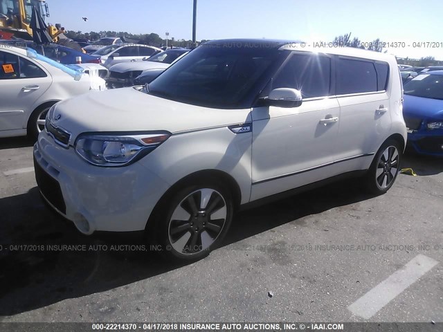 KNDJX3A57G7384646 - 2016 KIA SOUL ! WHITE photo 2