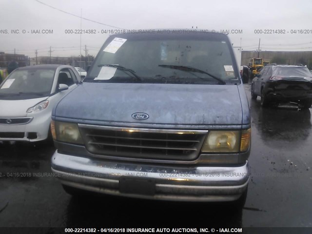 1FBHE31H6THA38546 - 1996 FORD ECONOLINE E350 BLUE photo 6