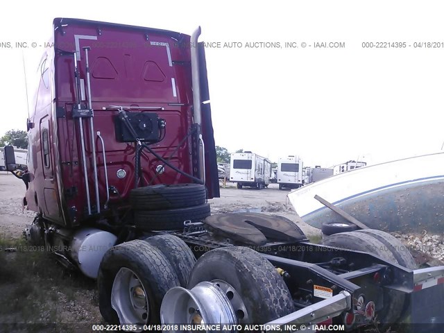 1FUJGLDR7BSAZ5105 - 2011 FREIGHTLINER CASCADIA 125  RED photo 3