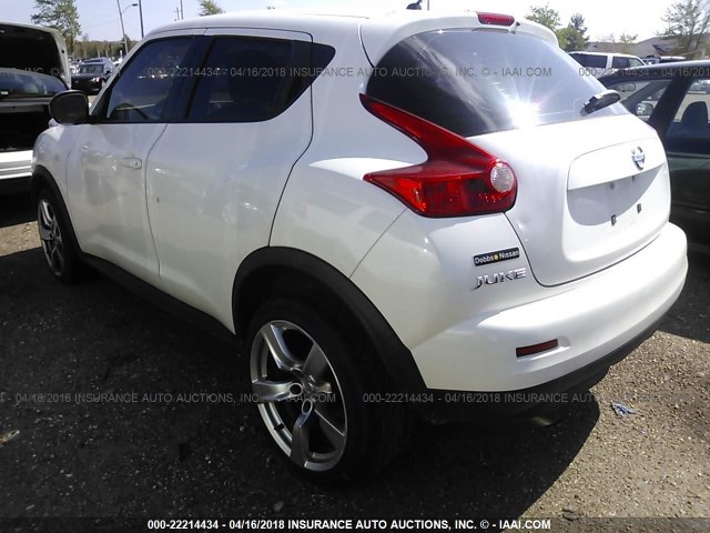 JN8AF5MR9DT201705 - 2013 NISSAN JUKE S/SV/SL WHITE photo 3