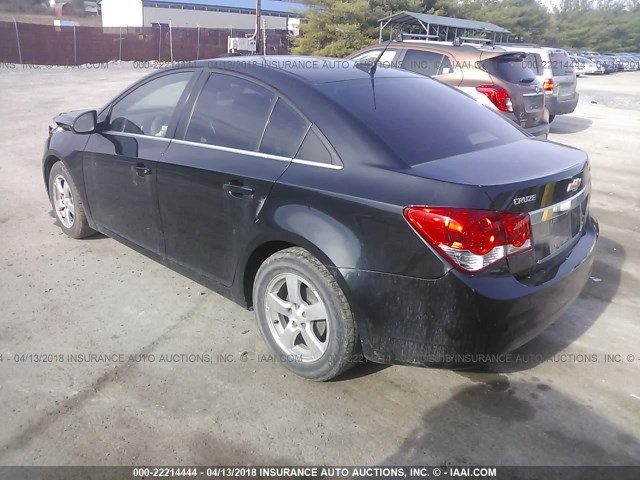 1G1PF5S91B7247326 - 2011 CHEVROLET CRUZE LT BLACK photo 3