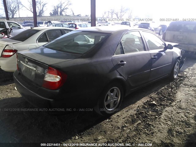 4T1BE32K93U186513 - 2003 TOYOTA CAMRY LE/XLE/SE 蓝色 照片 4