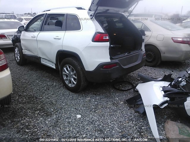 1C4PJMCB0JD547540 - 2018 JEEP CHEROKEE LATITUDE Ақ фото 3