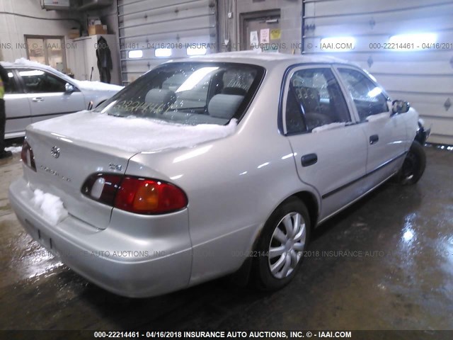 1NXBR12E0YZ321744 - 2000 TOYOTA COROLLA VE/CE/LE SILVER photo 4