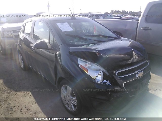 KL8CD6S91EC459486 - 2014 CHEVROLET SPARK 1LT BLACK photo 1