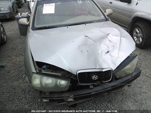 KMHDN45D72U326049 - 2002 HYUNDAI ELANTRA GLS/GT TAN photo 10