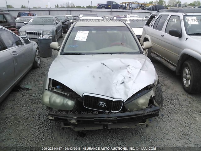 KMHDN45D72U326049 - 2002 HYUNDAI ELANTRA GLS/GT TAN photo 6