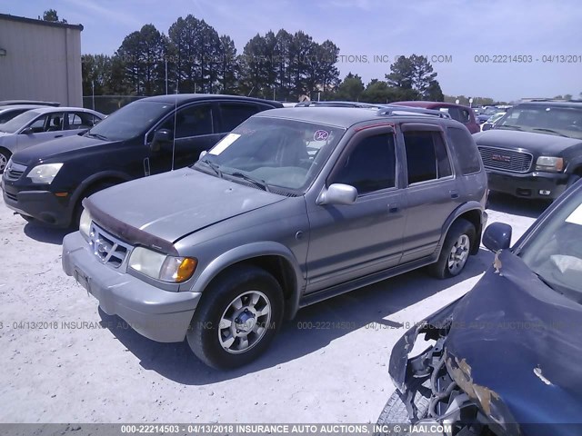 KNDJB723115064440 - 2001 KIA SPORTAGE SILVER photo 2