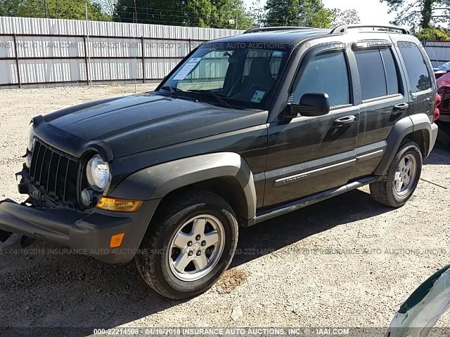 1J4GK48K96W228438 - 2006 JEEP LIBERTY SPORT 灰色 照片 2