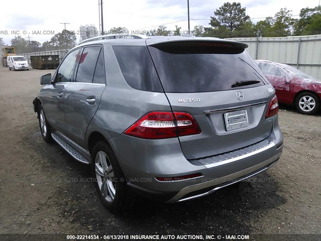 4JGDA5JB4DA228526 - 2013 MERCEDES-BENZ ML 350 SILVER photo 3