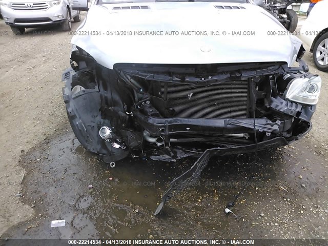 4JGDA5JB4DA228526 - 2013 MERCEDES-BENZ ML 350 SILVER photo 6