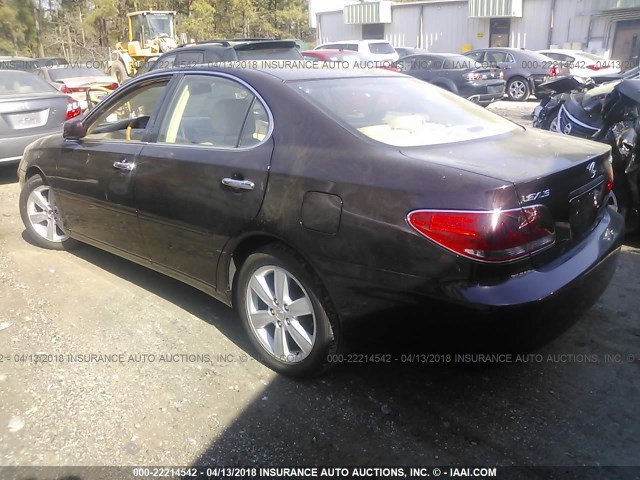 JTHBA30G355134868 - 2005 LEXUS ES 330 BURGUNDY photo 3