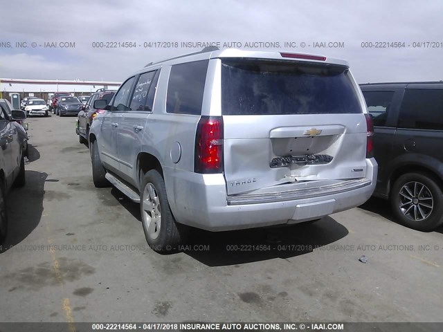 1GNSKCKC0HR146148 - 2017 CHEVROLET TAHOE SILVER photo 3