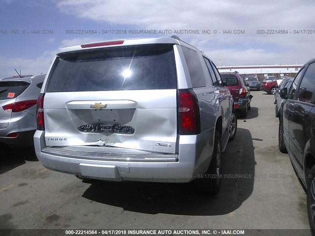 1GNSKCKC0HR146148 - 2017 CHEVROLET TAHOE SILVER photo 4