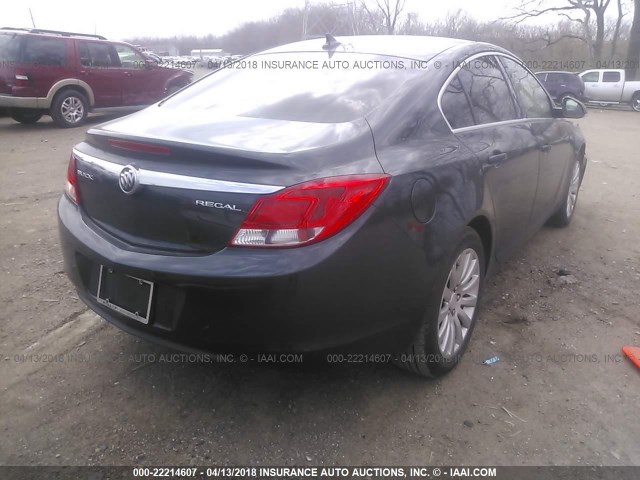 2G4GR5EK4C9166040 - 2012 BUICK REGAL BLACK photo 4